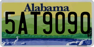 AL license plate 5AT9090