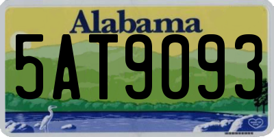 AL license plate 5AT9093
