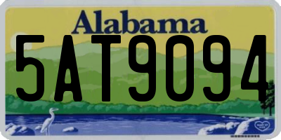 AL license plate 5AT9094