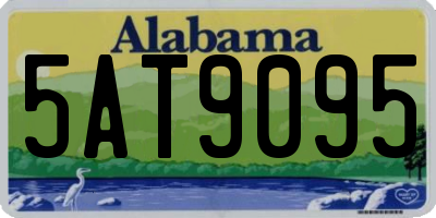 AL license plate 5AT9095