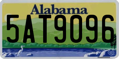 AL license plate 5AT9096
