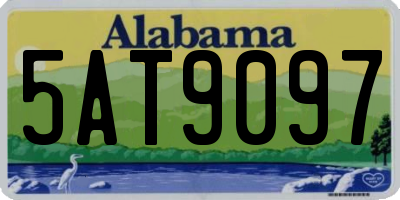 AL license plate 5AT9097