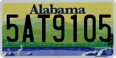 AL license plate 5AT9105