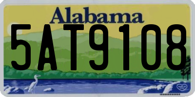 AL license plate 5AT9108