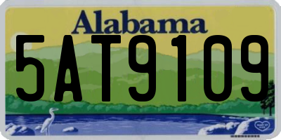 AL license plate 5AT9109