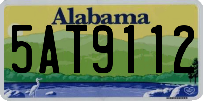 AL license plate 5AT9112
