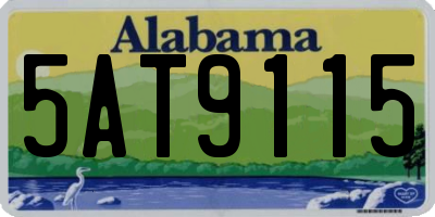 AL license plate 5AT9115