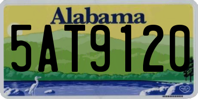 AL license plate 5AT9120