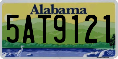 AL license plate 5AT9121