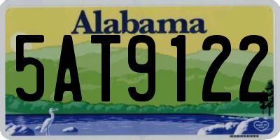 AL license plate 5AT9122
