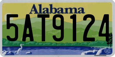 AL license plate 5AT9124