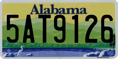 AL license plate 5AT9126