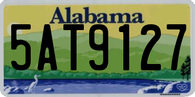 AL license plate 5AT9127