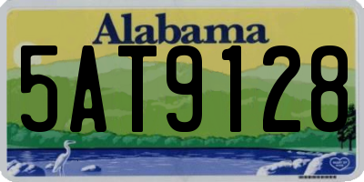 AL license plate 5AT9128