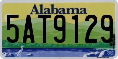 AL license plate 5AT9129