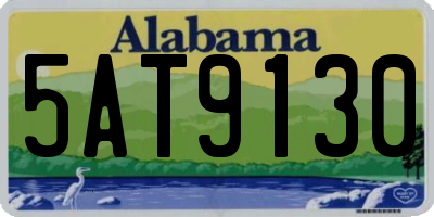 AL license plate 5AT9130