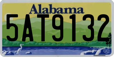 AL license plate 5AT9132