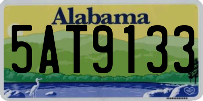 AL license plate 5AT9133
