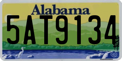 AL license plate 5AT9134