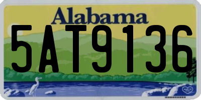 AL license plate 5AT9136