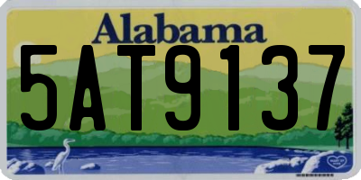 AL license plate 5AT9137