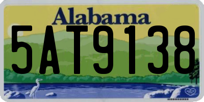 AL license plate 5AT9138