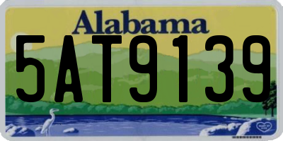 AL license plate 5AT9139