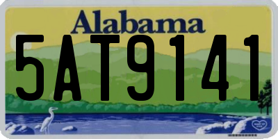AL license plate 5AT9141