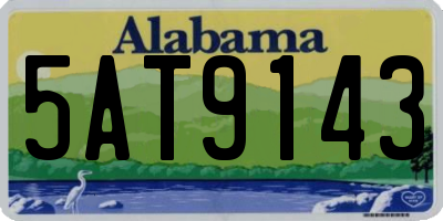 AL license plate 5AT9143
