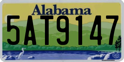 AL license plate 5AT9147