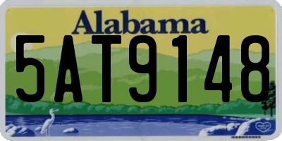 AL license plate 5AT9148