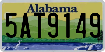 AL license plate 5AT9149