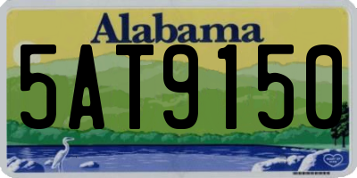 AL license plate 5AT9150