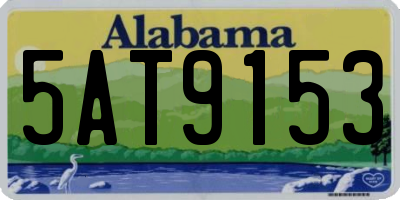 AL license plate 5AT9153