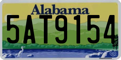 AL license plate 5AT9154