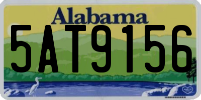AL license plate 5AT9156