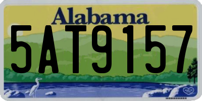 AL license plate 5AT9157