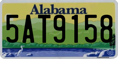 AL license plate 5AT9158