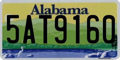 AL license plate 5AT9160