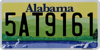 AL license plate 5AT9161