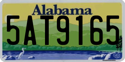 AL license plate 5AT9165