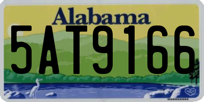 AL license plate 5AT9166
