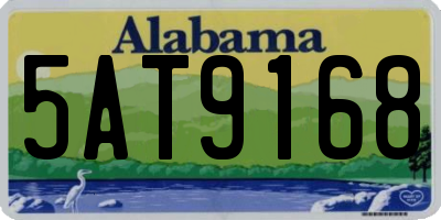 AL license plate 5AT9168