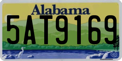 AL license plate 5AT9169
