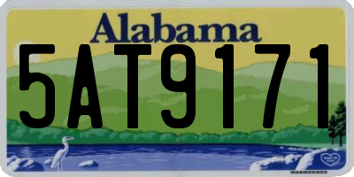 AL license plate 5AT9171