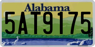 AL license plate 5AT9175
