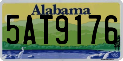 AL license plate 5AT9176