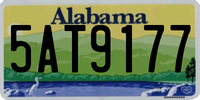 AL license plate 5AT9177