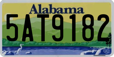 AL license plate 5AT9182