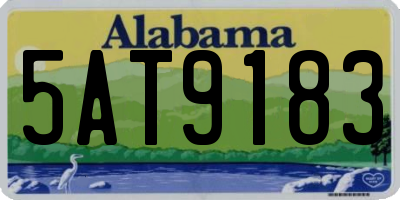 AL license plate 5AT9183